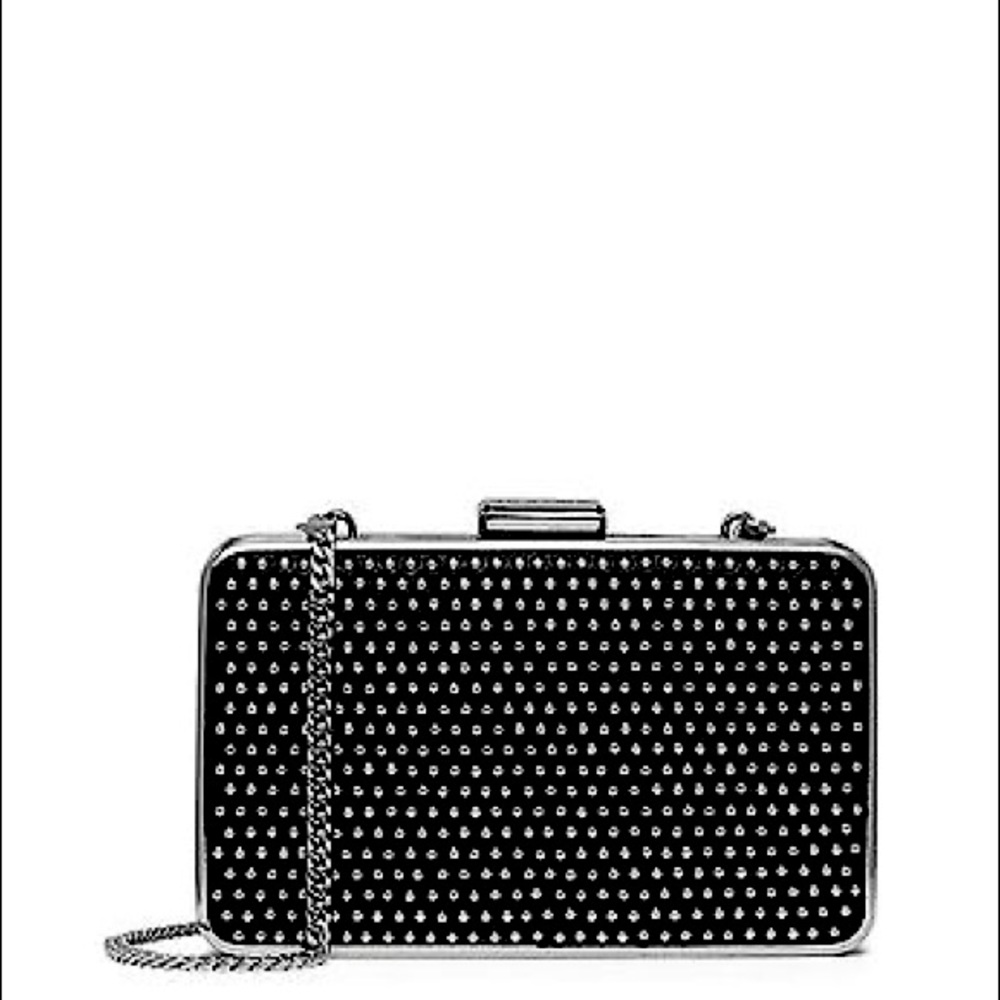 Michael Kora Micro Stud Clutch Box Bag